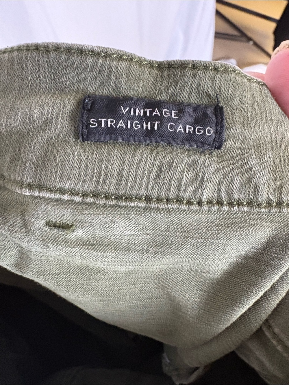 J. Crew Olive Green High-Rise Straight Leg Jeans - Picture 6 of 8